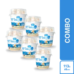 6 x Baby Gu Yogurt Sabor a Vainilla Con Cereal