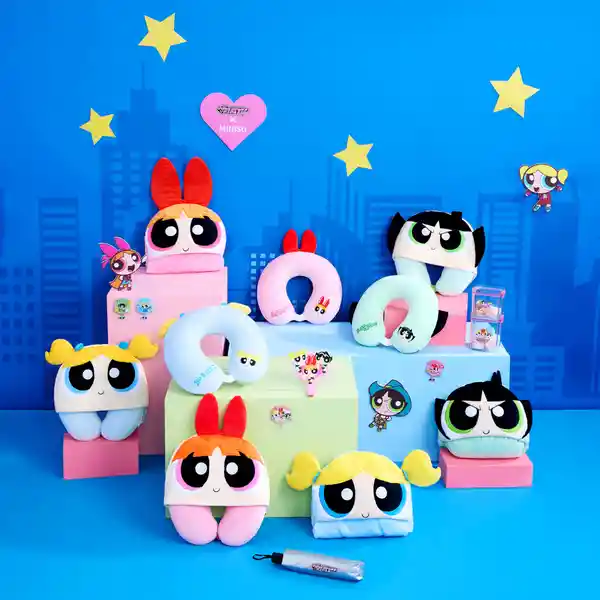 Manta Con Capucha Bellota Serie Las Chicas Superpoderosas Miniso