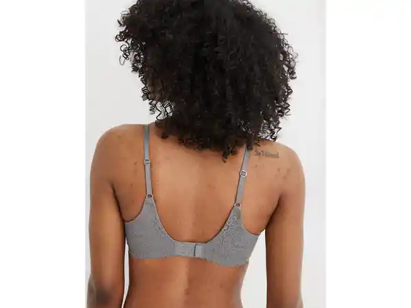 American Eagle Brasier Aerie Real Sunnie Flores Gris Cáscara 34D