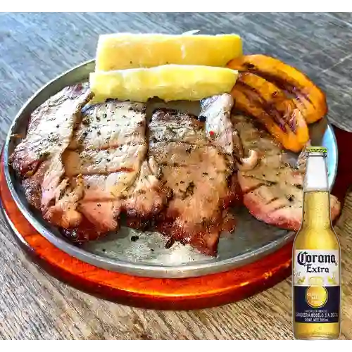 Combo Carne Estilo Llanero Al Cuadrado + Corona 355ml