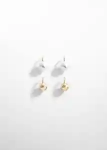 Pack Pendientes Filo Oro Talla 99 Mujer Mango