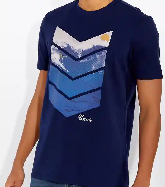 Unser Camiseta Azul Talla M 819158