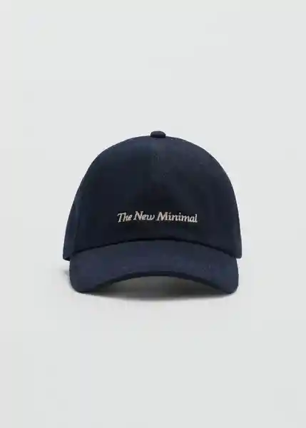 Gorra Minimal Tejano Oscuro Mujer Mango