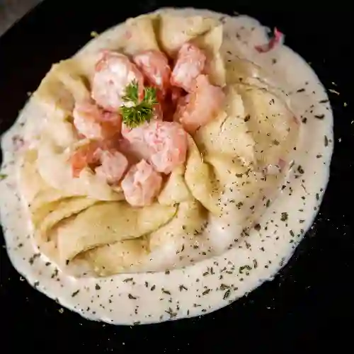 Crepe Camarones Al Ajillo