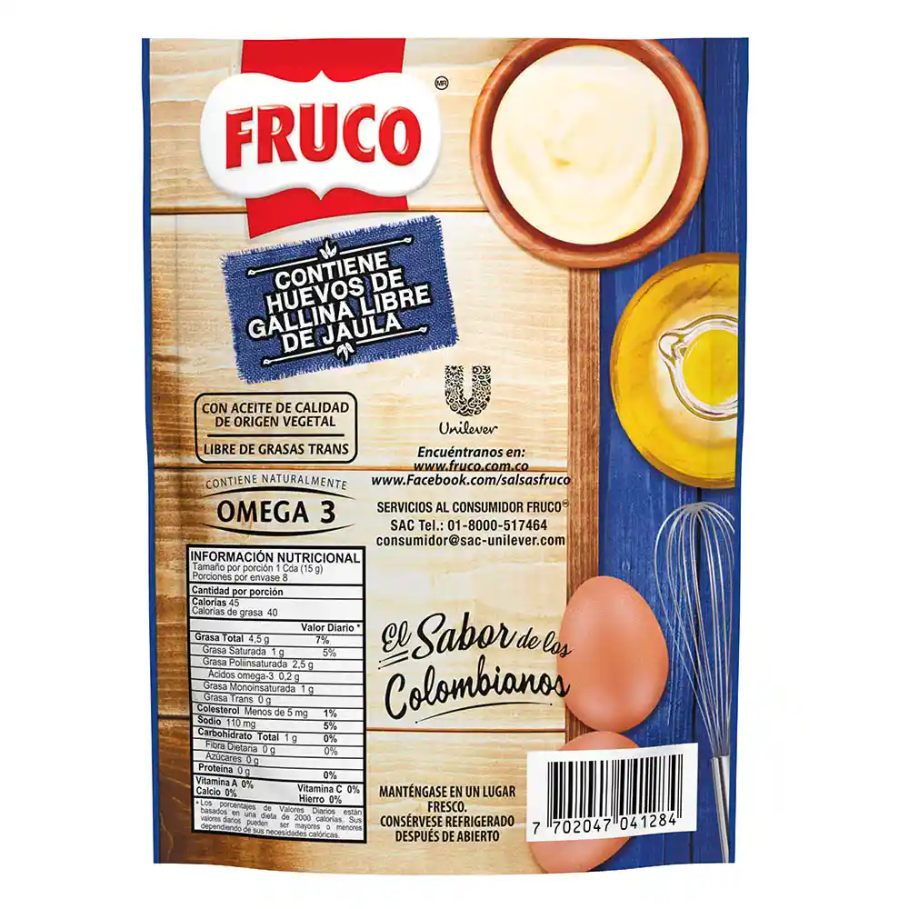 Salsa de Mayonesa Fruco doypack  120G