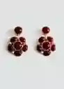 Pendientes Lina Rojo Talla 99 Mujer Mango