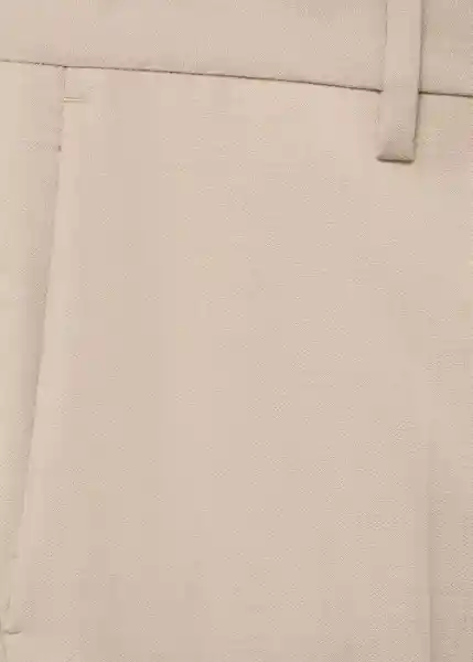 Pantalón Milan Beige Talla 40 Hombre Mango