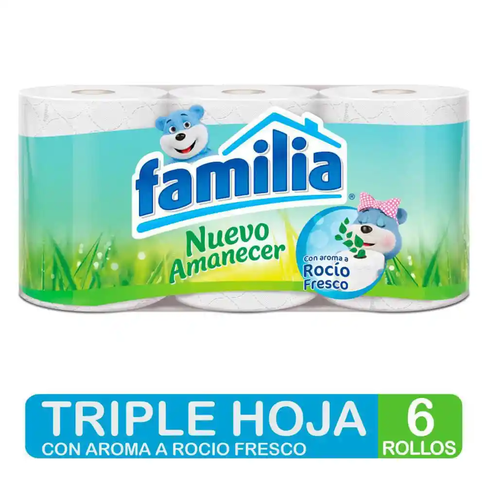 Familia Papel Higiénico Nuevo Amanecer Aroma a Rocío Fresco