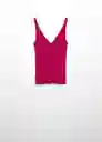 Top Gymnasti Rojo Talla L Mujer Mango