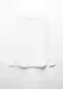 Camisa Arezza Blanco Talla L Hombre Mango