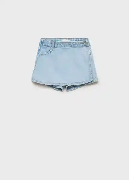 Short Skort Tejano Claro Talla 72 Niñas Mango