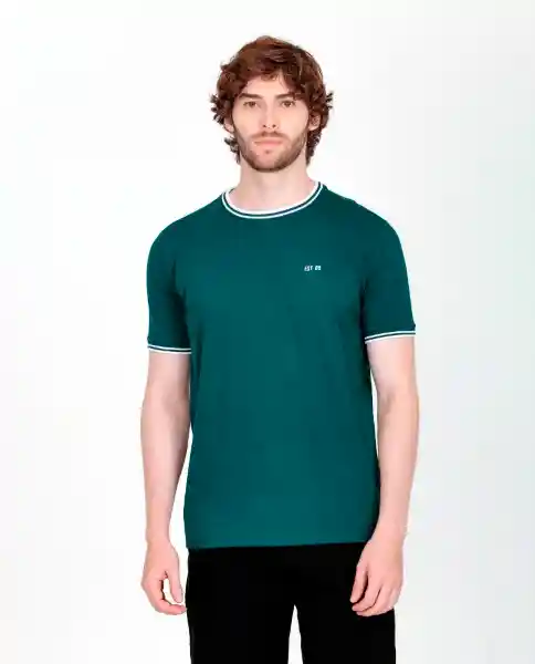 Camiseta Hombre Verde S 100F100_VER195414 Rifle