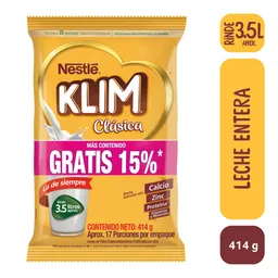 Leche en Polvo Klim Clásica 414 g + Gratis 54 g