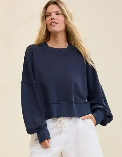 Buzos Aerie Azul Talla X-Small 3736410 American Eagle