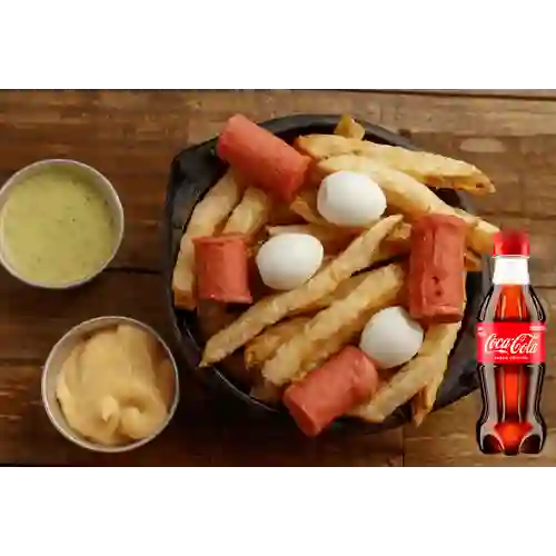 Combo Salchipapas + Coca Cola Original 250ML