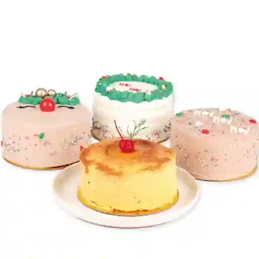 Torta navideña de vainilla