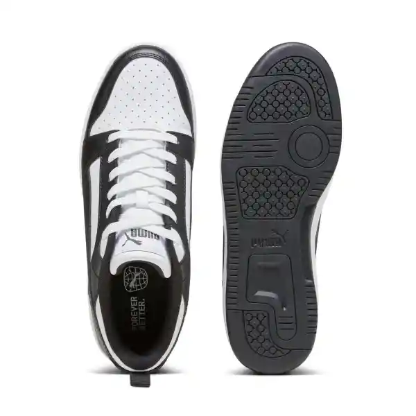 Puma Tenis Rebound V6 Low Lifestyle Hombre Blanco Talla 9