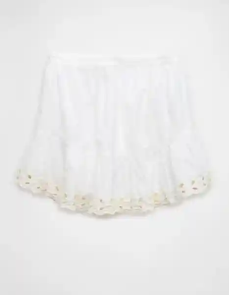 Falda Mujer Blanco Talla: SMALL 5165100 American Eagle