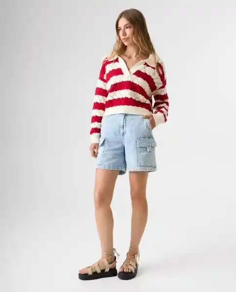 Buzo Mujer Crudo Talla L 682G003_CRU141106 Americanino