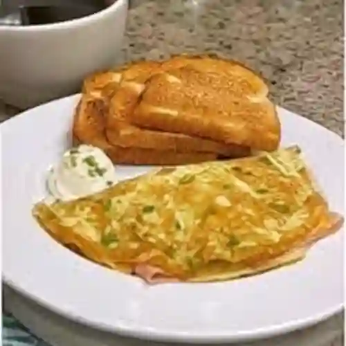 Omelette + Tostadas