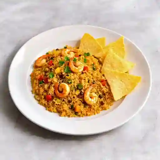 Arroz con camarones