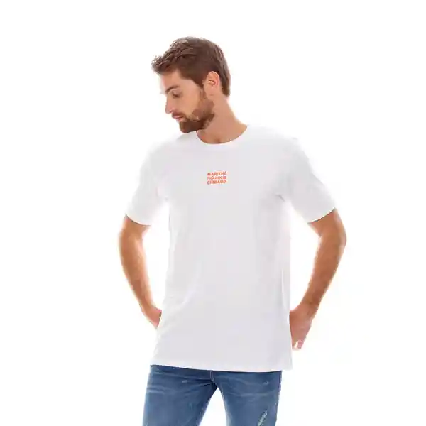 Marithé Francois Girbaud Camiseta Manga Corta Blanco/Logo M