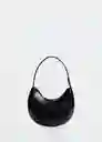 Bolso M Round Negro Talla 99 Mujer Mango