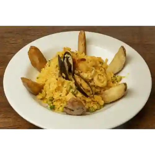 Arroz Chiclayano con Mariscos