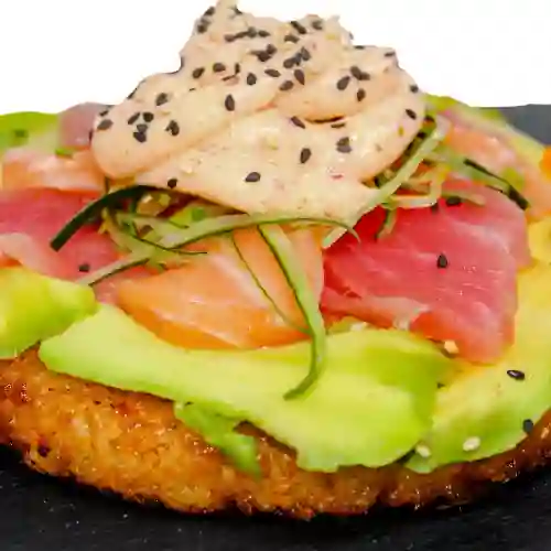 Sushi Pizza Salmón Fresco