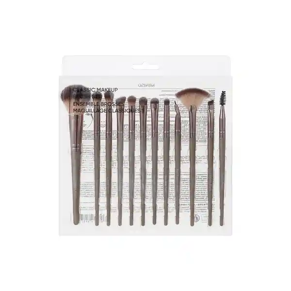 Miniso Kit De Brochas Premium De Maquillaje Dorado