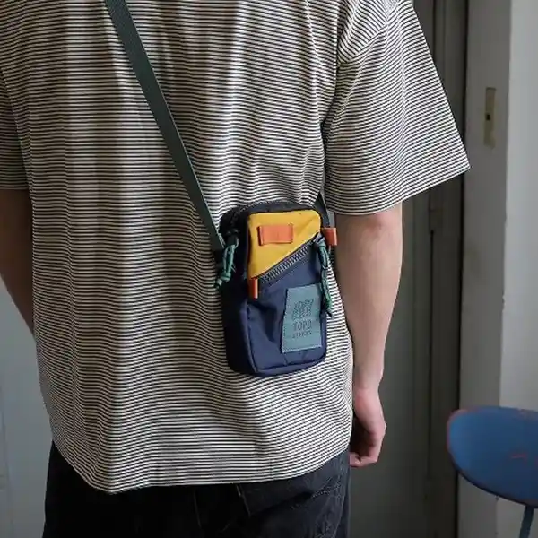 Topo Designs Bolso Bandolera Organizador Navy/Mustard