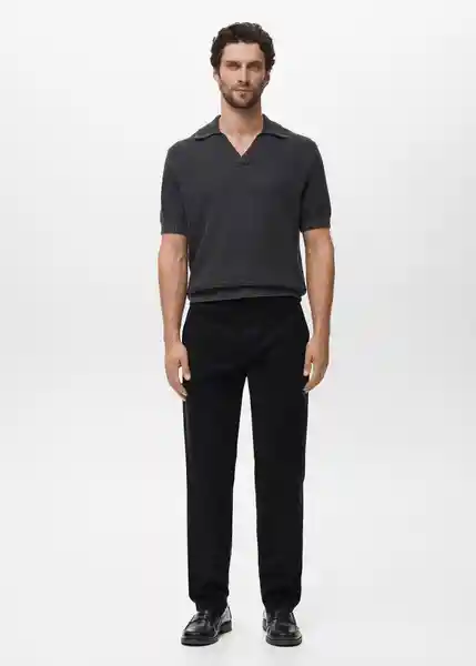 Jean Chet Navy Talla 40 Hombre Mango