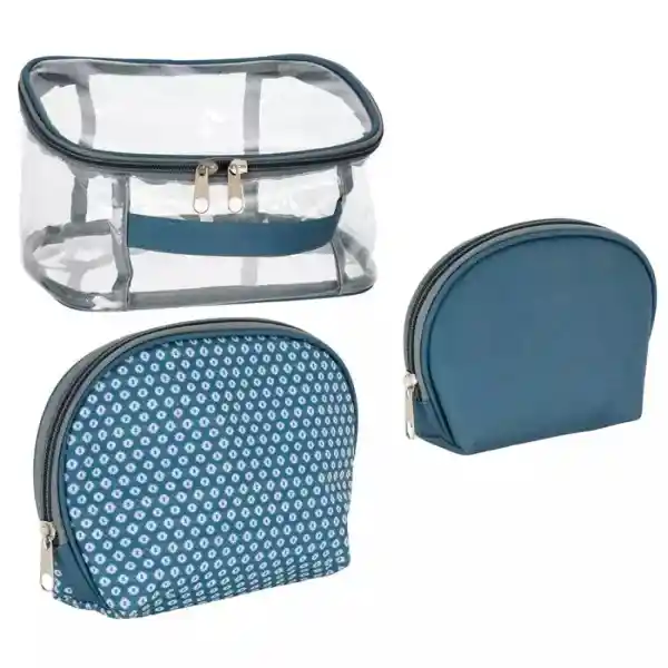 Eleganza Neceser en Poliéster Azul 529002890