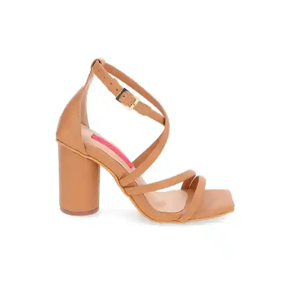 Sandalias Tacón Brook Beige Talla 40