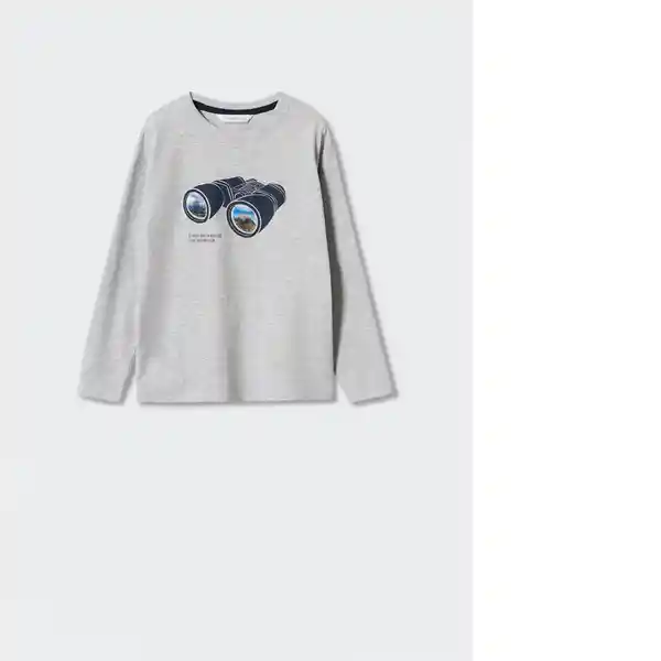 Camiseta Prisma Gris Medio Vigore Talla 10 Niños Mango