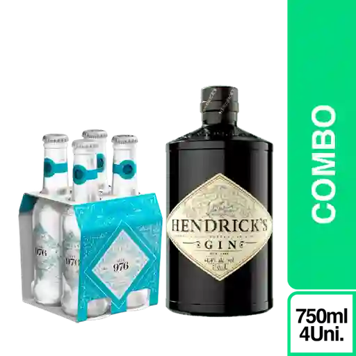 Combo Hendrick Ginebra + Mil 976 Agua Tónica Artesanal Ocean