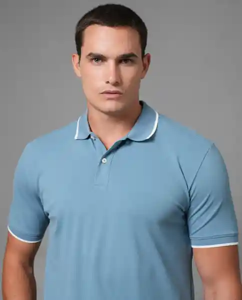 Camisa Tipo Polo Hombre Azul Talla L 190G001 Rifle
