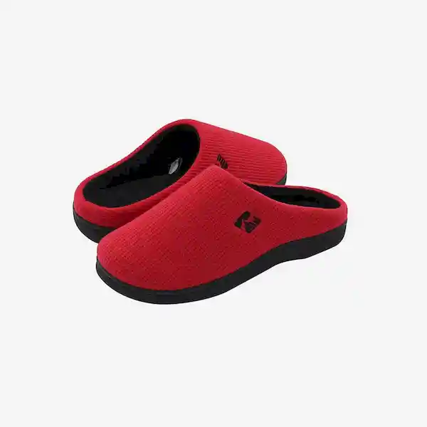 Inkanta Pantuflas Women Slipp Rojo y Negro L