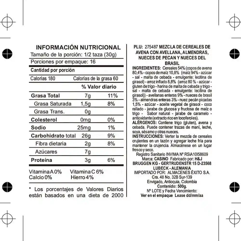 Casino Cereal Muesli Croustillant