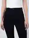 Jean Mujer Negro Puro Ultra Oscuro Talla 6 Naf Naf