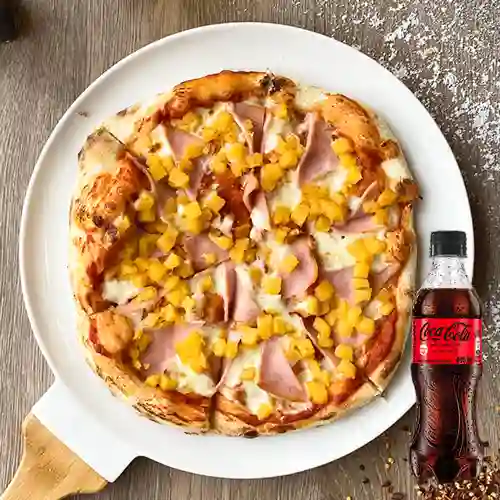 Combo Pizza Hawaiana + Coca-Cola Sin Azúcar 400 ml