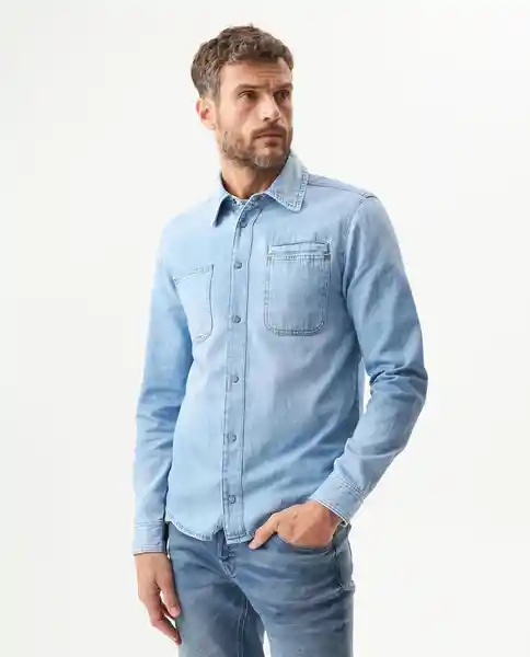 Camisa Medio Azul Frances Medio Talla M Chevignon