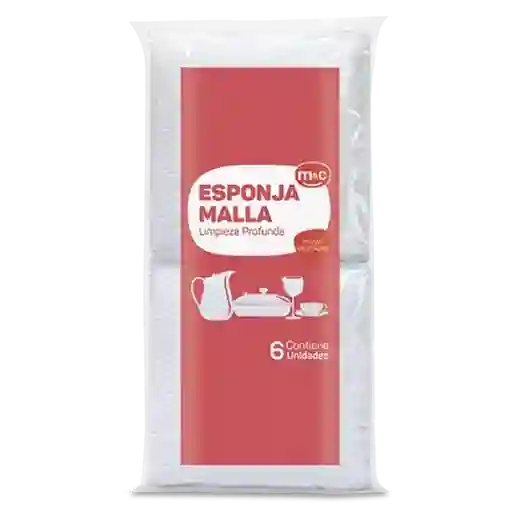M&C Esponja Malla Blanca