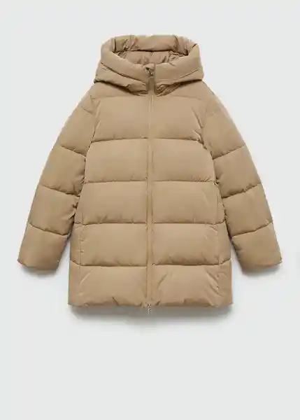 Abrigo Anorak Tokyo Beige Talla XL Mujer Mango