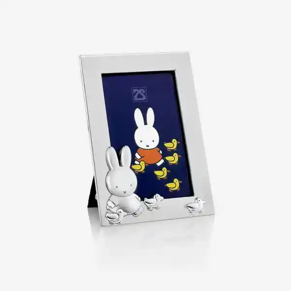 Zilverstad Portarretrato Miffy Plateado 6 x 9 cm