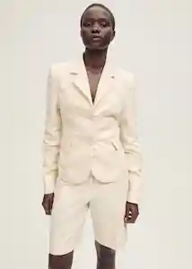 Bermuda Turnip Crudo Talla 38 Mujer Mango