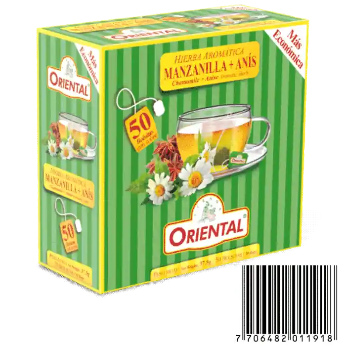 Oriental Aromatica Mandarina Anis 50 Bolsas