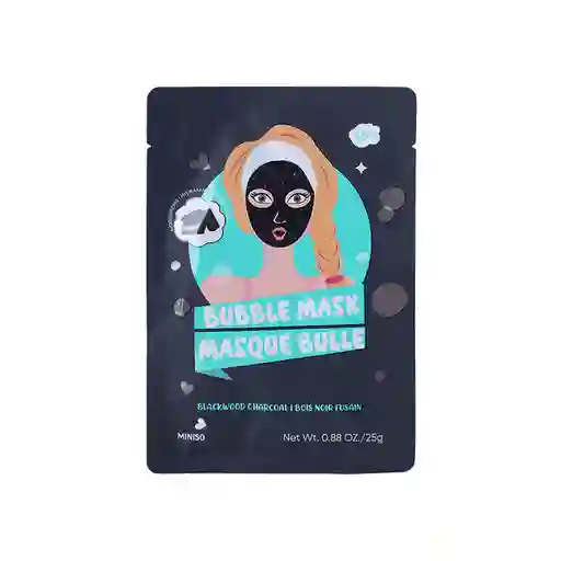 Mascarilla Carbón de Madera Negra Serie Miniso