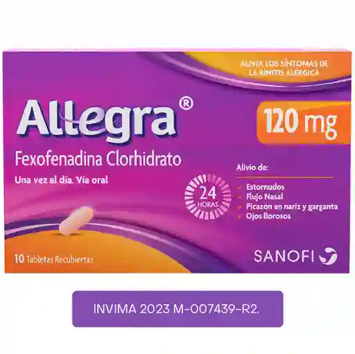 Allegra Tabletas (120 mg)