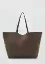 Bolso G Bassi Khaki Talla 99 Mujer Mango